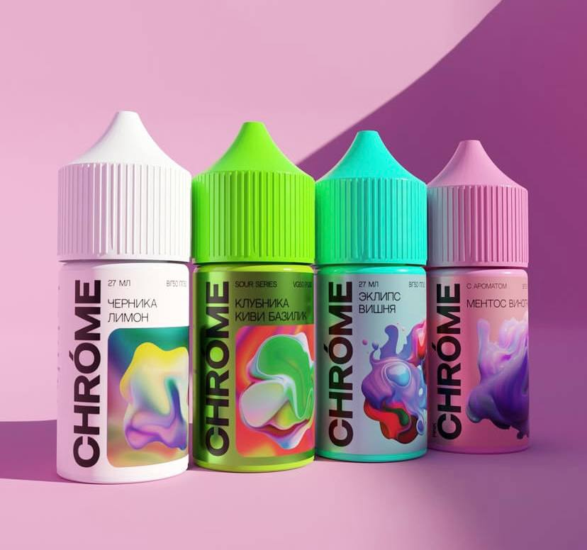 Приготовьтесь к новым вкусовым ощущениям вместе с линейками CHROME, которые уже ждут вас на наших полках!